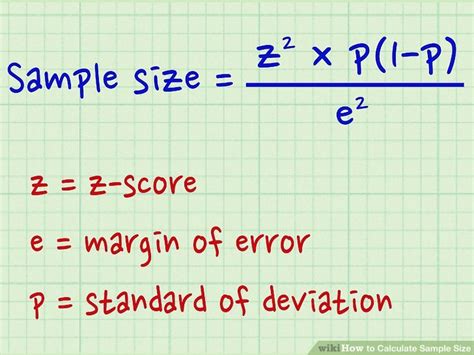 how to calculate sample size in statistics