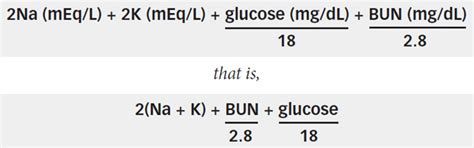 how to calculate serum osmolarity