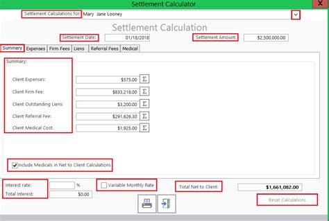 how to calculate settlement amount in uae
