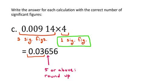 how to calculate significant figures in division