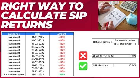 how to calculate sip returns in excel
