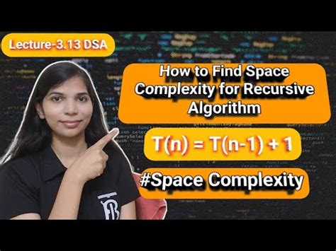 how to calculate space complexity of recursive algorithm