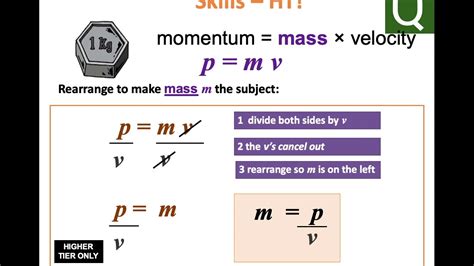 how to calculate speed using momentum and mass