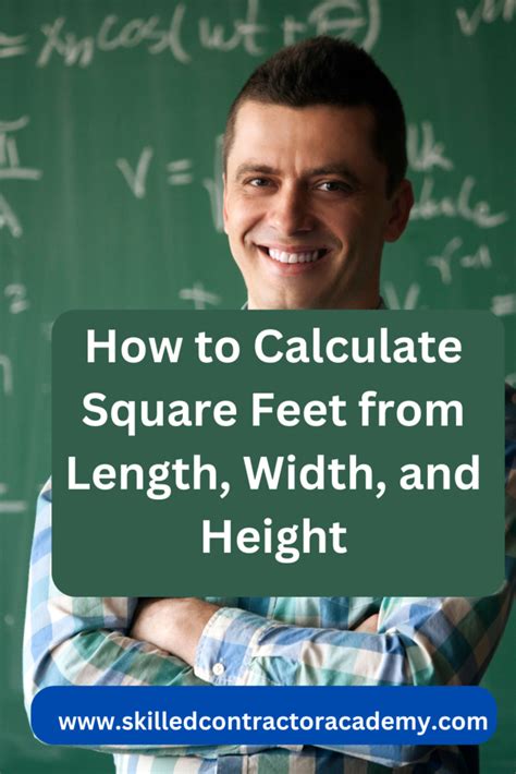 how to calculate square feet with height and width