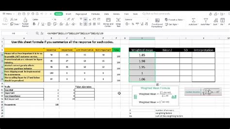 how to calculate standard deviation in excel likert scale