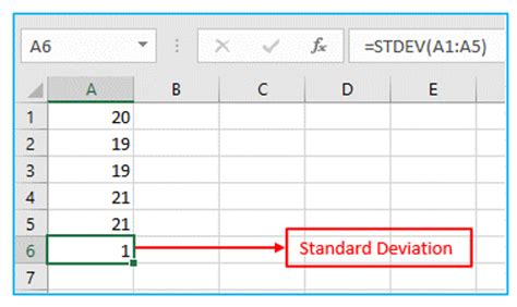 how to calculate standard deviation in excel step by step