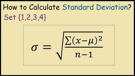 how to calculate standard deviation manually