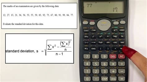 how to calculate standard deviation using calculator fx 570ms