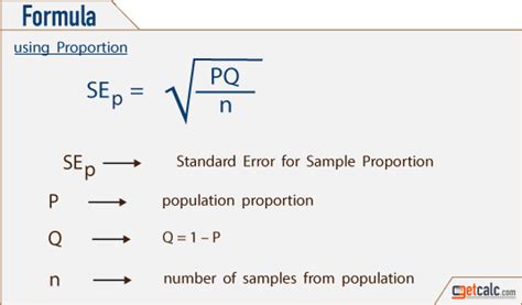 how to calculate standard error without standard deviation