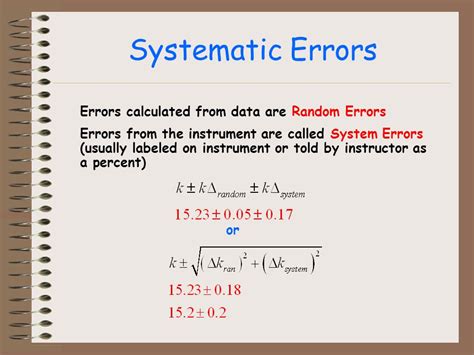 how to calculate systematic error