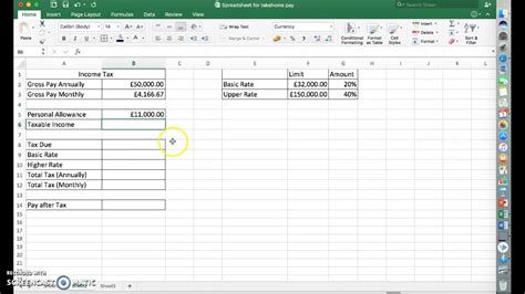 how to calculate tax in excel sheet