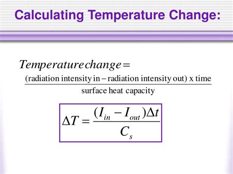 how to calculate temperature change