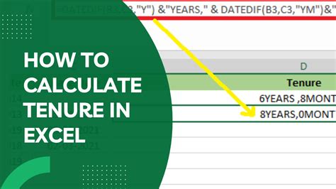 How To Calculate Tenure On Excel