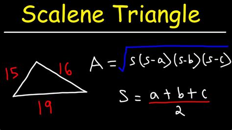how to calculate the area of a scalene triangle