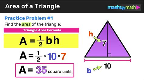 how to calculate the area of a triangle formula