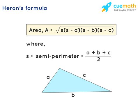 how to calculate the area of a triangle with 3 sides