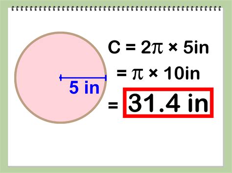 how to calculate the circumference of a circle example