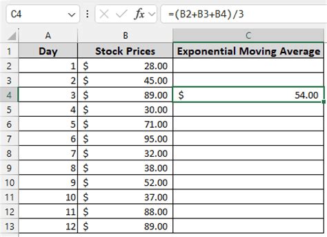 How To Calculate The Exponential Moving Average In Excel