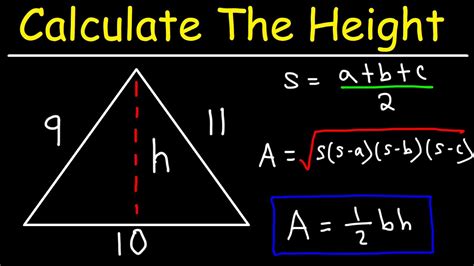 how to calculate the height in maths