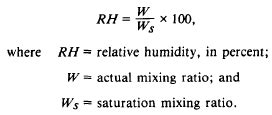 how to calculate the mixing ratio