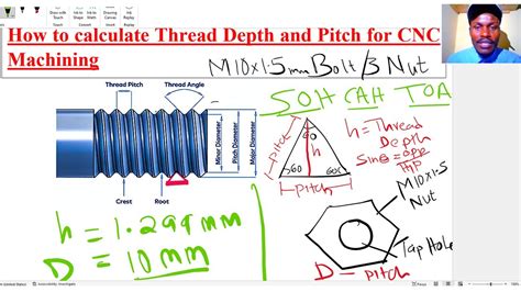 How To Calculate Thread Depth Metric