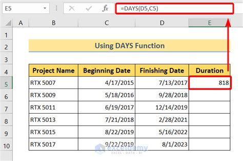 how to calculate time duration between two dates in excel