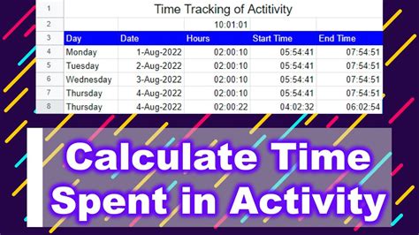 how to calculate time spent in google sheets