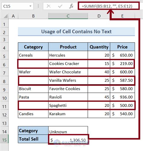 how to calculate total in excel if cell contains text