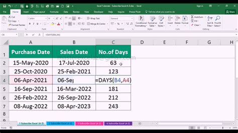 how to calculate total present days in excel