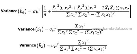 how to calculate variance in linear regression