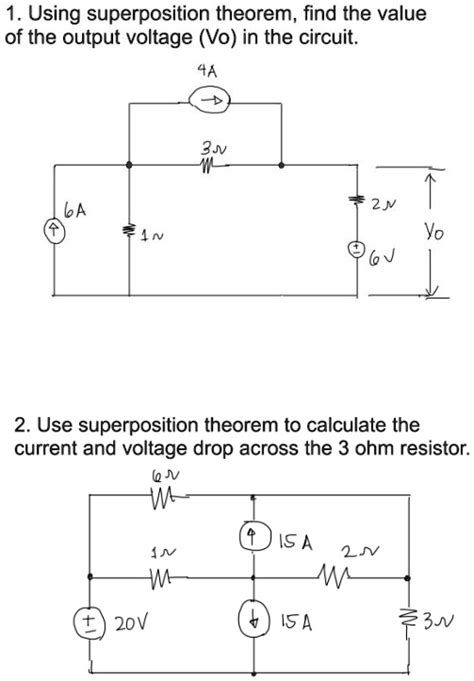 How To Calculate Voltage Drop Using Superposition