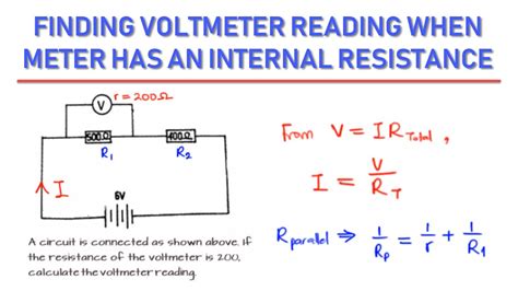 How To Calculate Voltmeter Of A Circuit