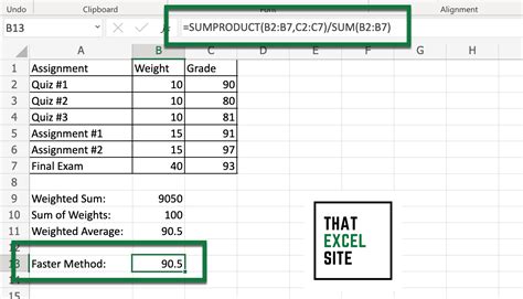 How To Calculate Weighted Average In Excel Without Percentage