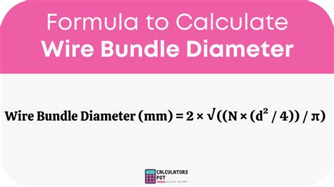How To Calculate Wire Bundle Diameter
