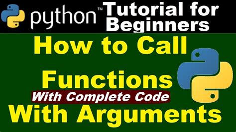 how to call a function in python with arguments