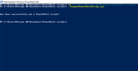 how to call a script in powershell