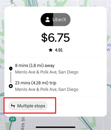 how to call an uber with 2 stops