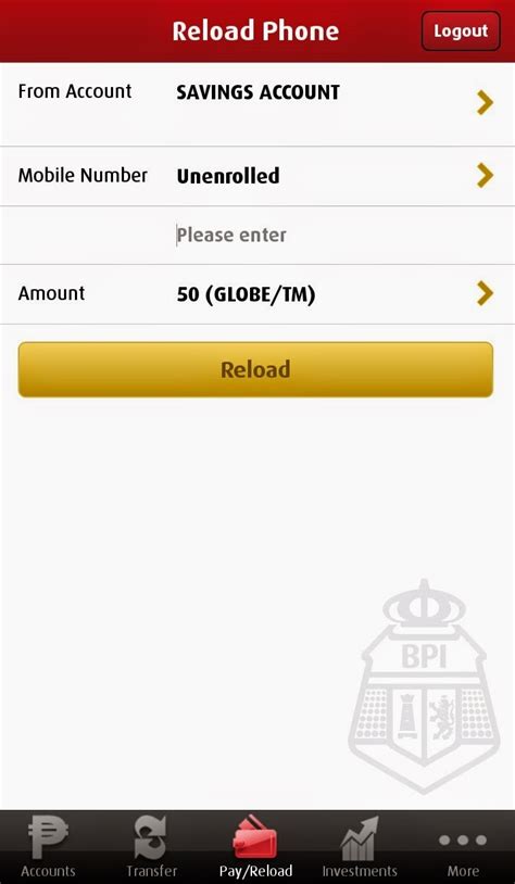 how to call bpi using globe mobile