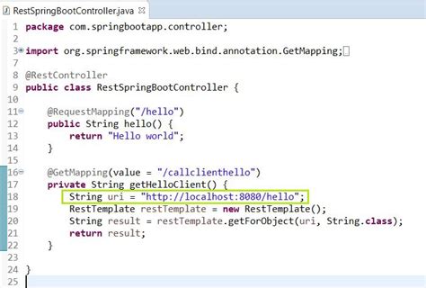 how to call internal api in spring boot