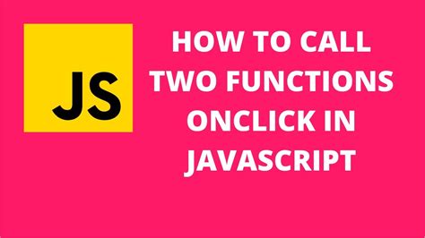 how to call onclick function in javascript