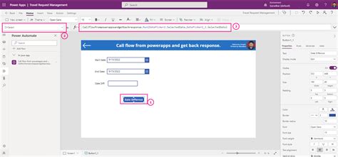 how to call power automate from powerapps