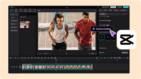 how to camera track in capcut