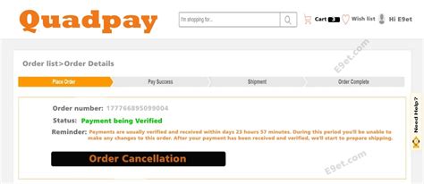 How To Cancel A Order On Quadpay