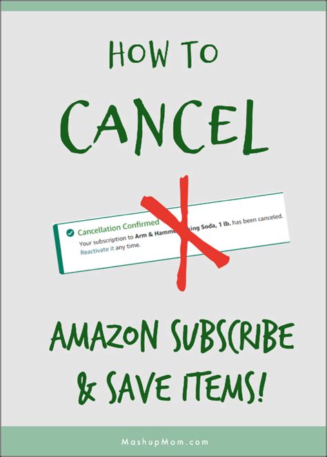 how to cancel a subscribe and save item on amazon
