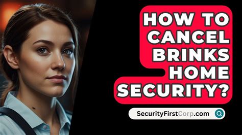 how to cancel brinks security system