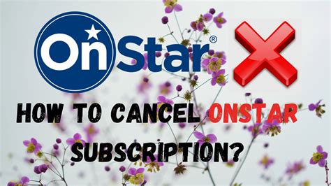 how to cancel my onstar account subscription