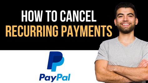 how to cancel recurring payments from paypal