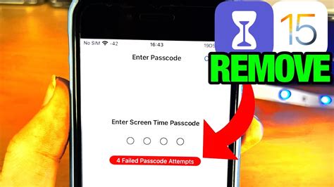 how to cancel screen time passcode