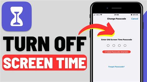how to cancel screen time without passcode
