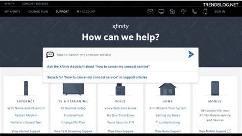 how to cancel xfinity internet service